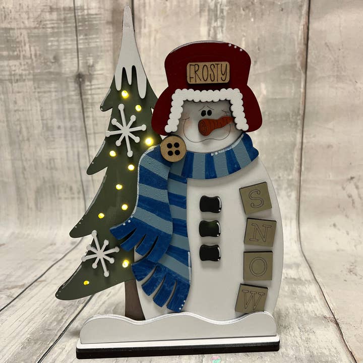 Kit fai-da-te Pupazzo di Neve Luminoso Invernale per la vendita all'ingrosso da parte di Rustic Home Co LLC