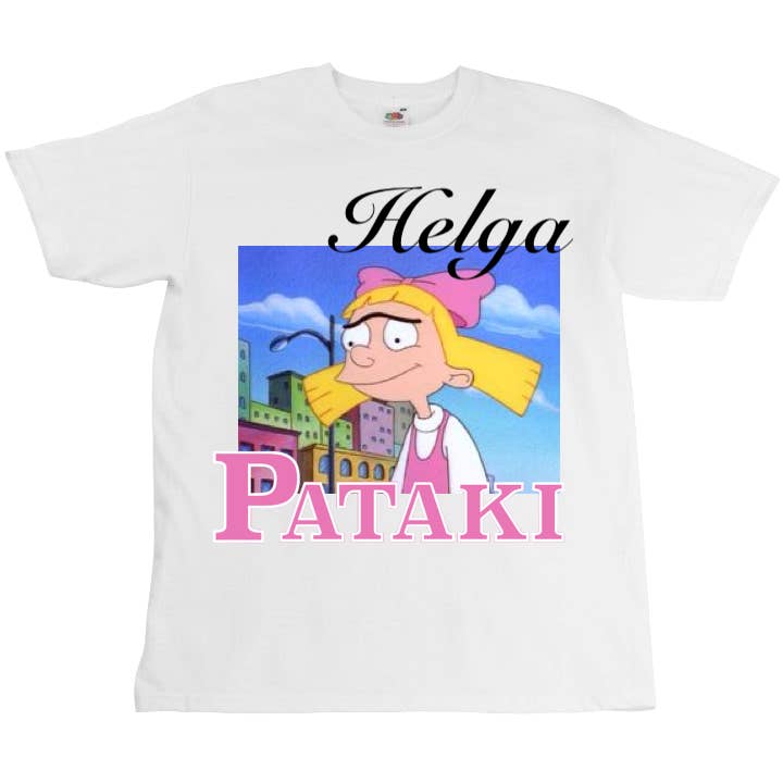 Helga Pataki T-shirt - Hej Arnold - Unisex - Digitaltryck för wholesale av Roukeys