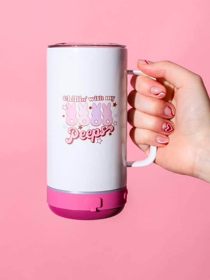 Chillin With My Peeps Speaker Tumbler for wholesale by Simple Blessings Boutique