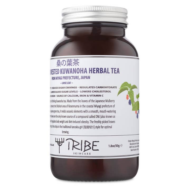 Wild Harvested Kuwanoha Herbal Tea (桑の葉茶) from Miyagi Prefecture, Japan for wholesale by Tribe Skincare