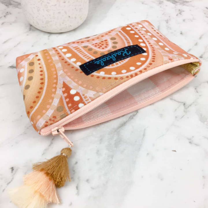 Kashzale Handmade Cosmetic Bags - Venta al por mayor Funda/estuche para gafas - Mujer - Bolsa para gafas de sol Holly Sanders Sand Hills, funda para gafas