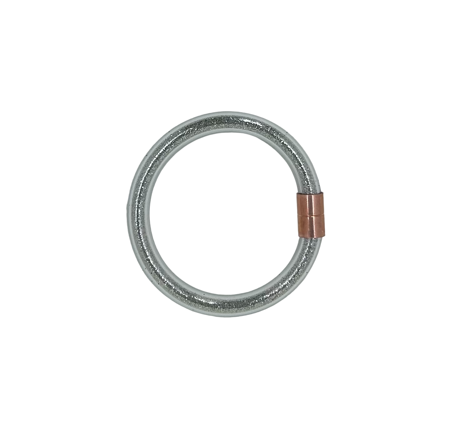 CutieDrop - Wholesale Bangle Bracelet - Shimmering Demi Inclusion Bangle Silver2