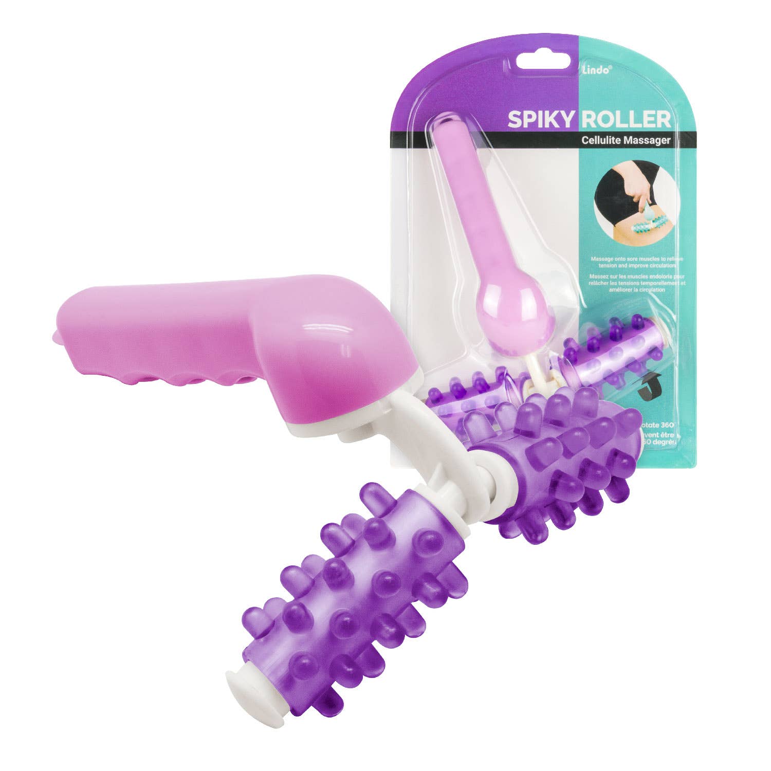 Green Lindo Spiky Roller - Cellulite Massager for wholesale on Faire1