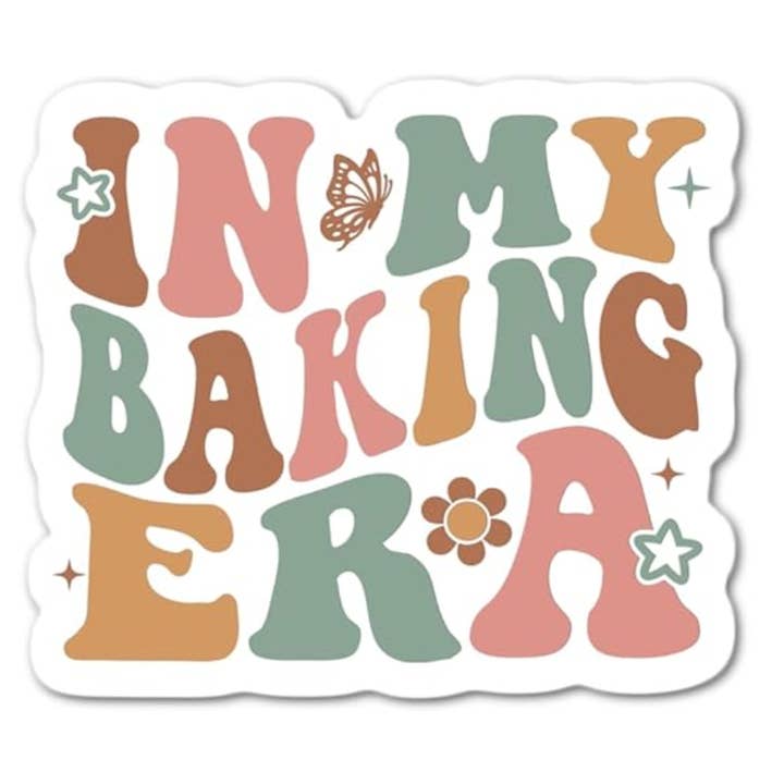 Lyrical River Designs - Wholesale Sticker - In my Baking Era Waterproof Sticker