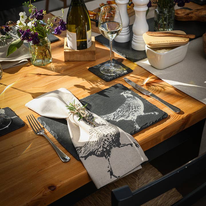 2 Slate Place Mats - Pheasant for wholesale by Selbrae House Ltd