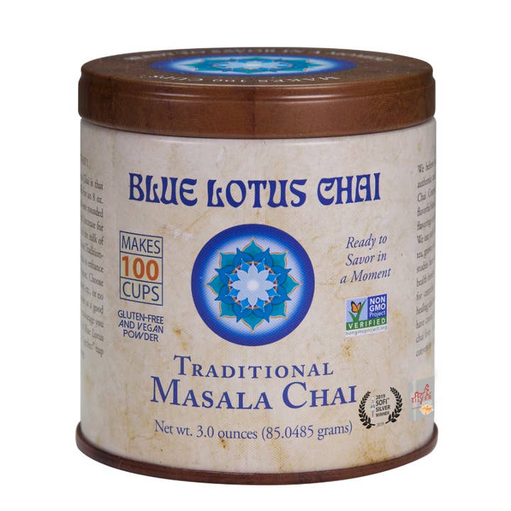 Blue Lotus Chai Company - Wholesale Loose Tea - Traditional Masala Chai - 3oz Tin (100 cups)0
