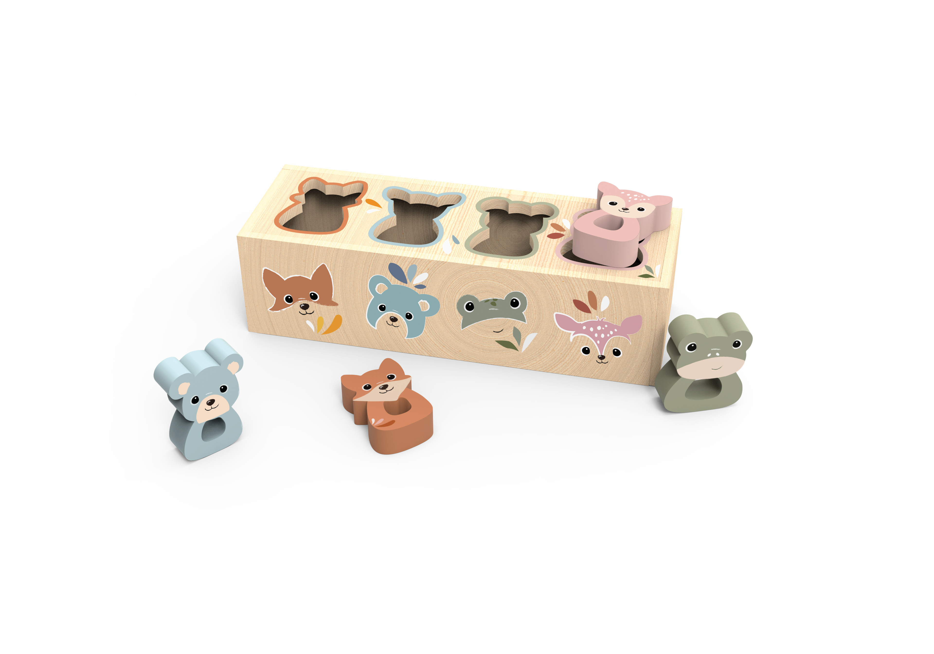 BTL Diffusion UK LTD – wholesale Wood toy – Child – Speedy Monkey Shape box2