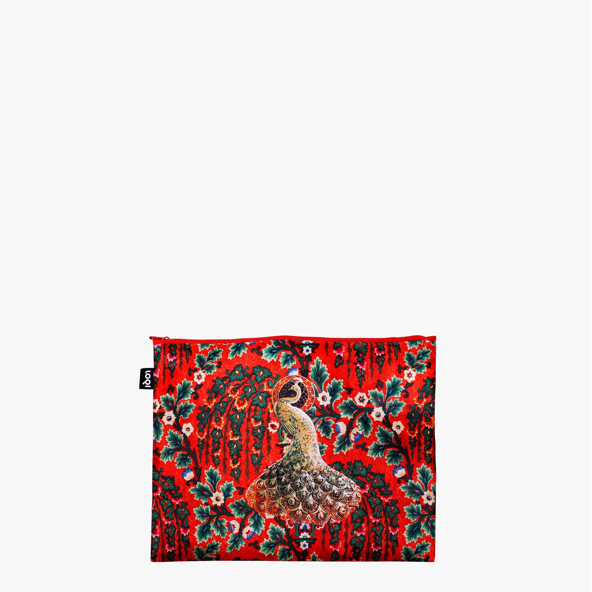 LOQI LLC - Wholesale Pouch - Women's - DECORATIVE ART Peacock, Toile de Jouy, Tapestry Recycled Zip Pockets4