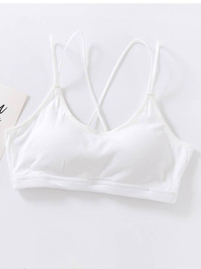 HIDDENBRAND - Wholesale Bralette - Women's - Soft Breathable Cotton Padded Bra Bralette crop top