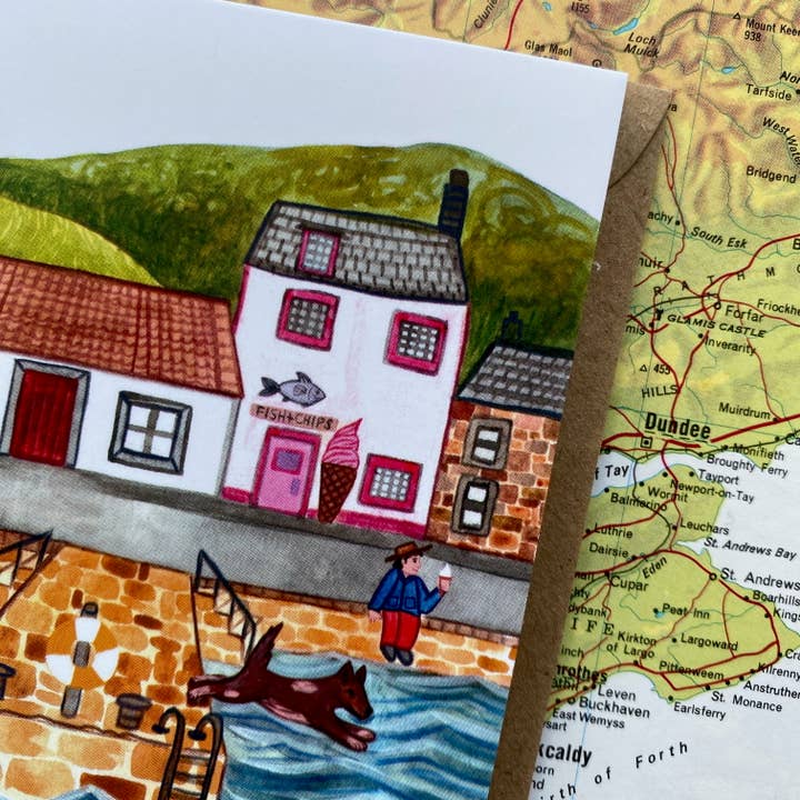 Samantha Dolan - Wholesale Everyday Greeting Card - Day at the Scottish Seaside Greeting Card 2