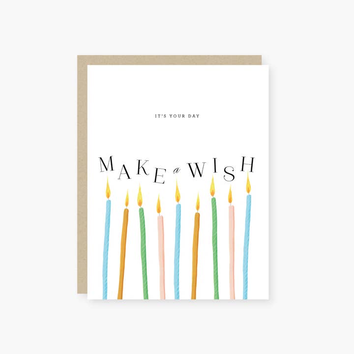 2021 Co. - Wholesale Birthday Card - make a wish candles Birthday Card