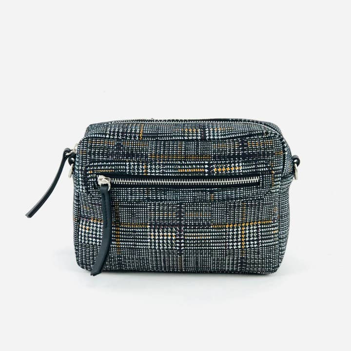 MILANO AMOUR - Wholesale Crossbody Bag - Women's - CROSSBODY BAG PAIGE ZIP PIED DE POULE3