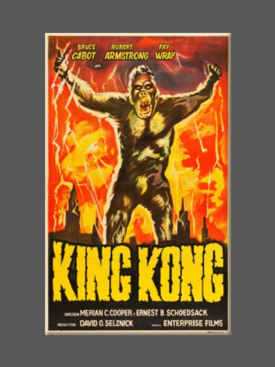 KING KONG, Magnet, Button, Mirror, Movie Poster for wholesale by Ba Ba Buttons