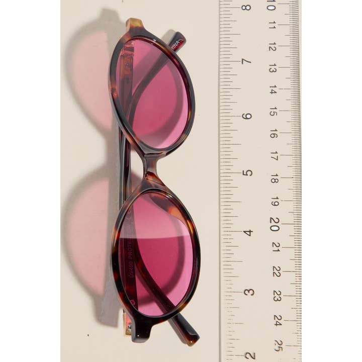 ASSORTED Dainty Oval Frame Sunglasses Set for wholesale on Faire