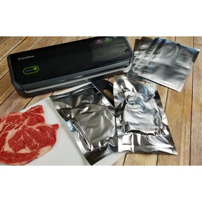 SteelPak FoodSaver 6"x10" Textured Mylar Vacuum Bags for wholesale by Discount Mylar Bags (ShieldPro Flexible Packaging)