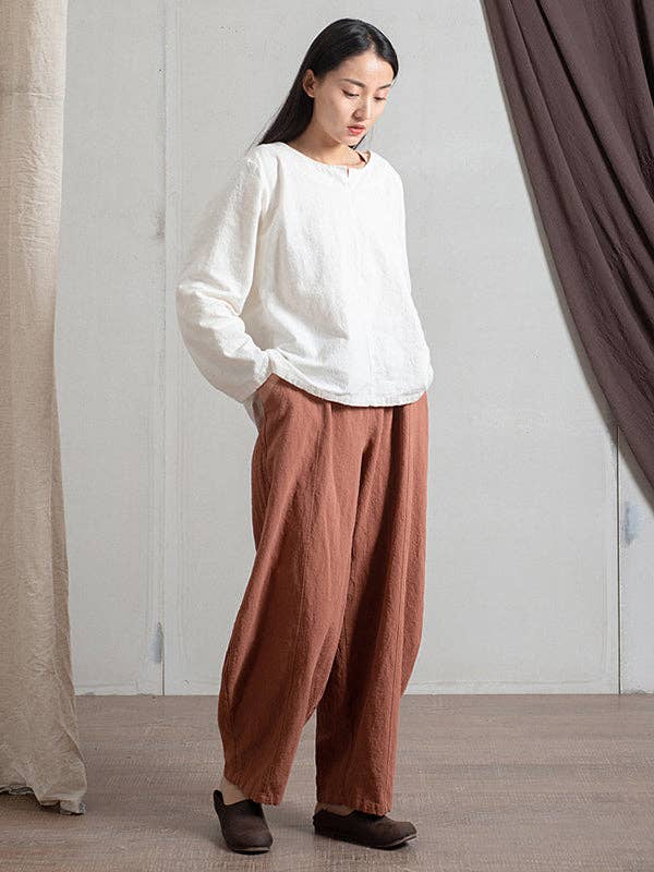 UZ Wholesale Store - Wholesale Pants - Women's - Simple High Waisted Solid Color Wide Leg Pants17
