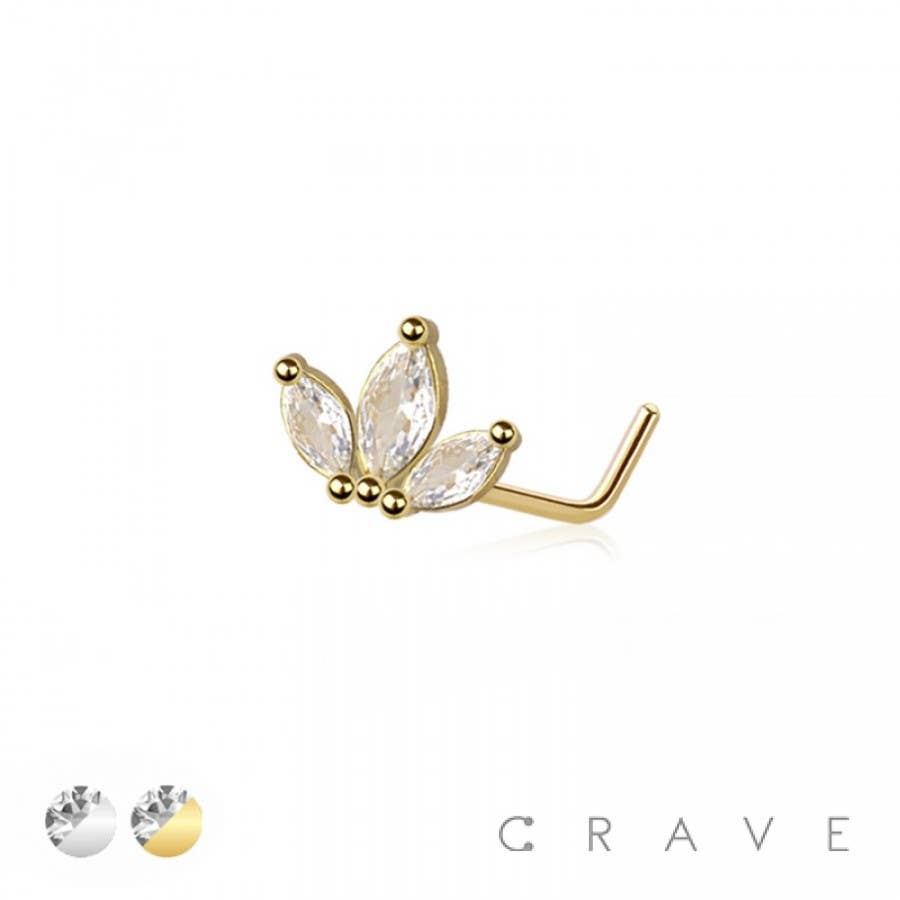 CRAVE – Engroshandel Næsering – CZ MARQUISE BLADVENTILATOR 316L KIRURGISK STÅL L-FORMET NÆSERING2