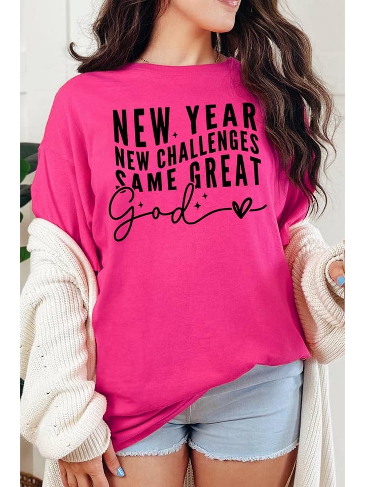 COLORBEAR - Wholesale T-Shirt (Graphic) - Women's - New Year New Challenges Graphic Heavy Cotton Tee8