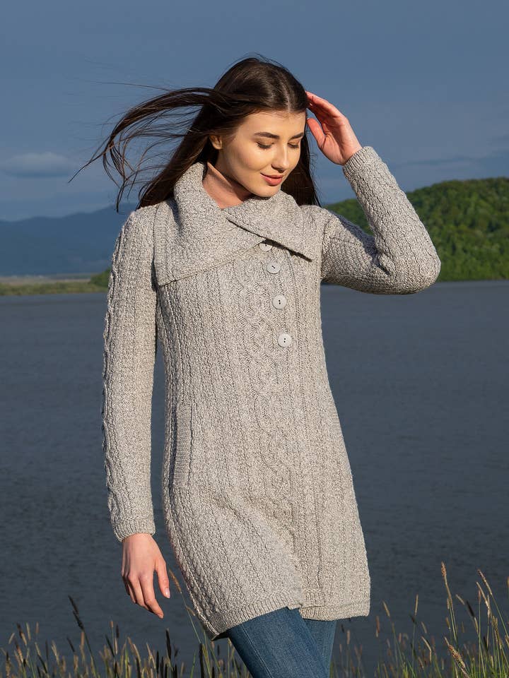 Ladies 4 Buttons Collar Coat for wholesale by Saol