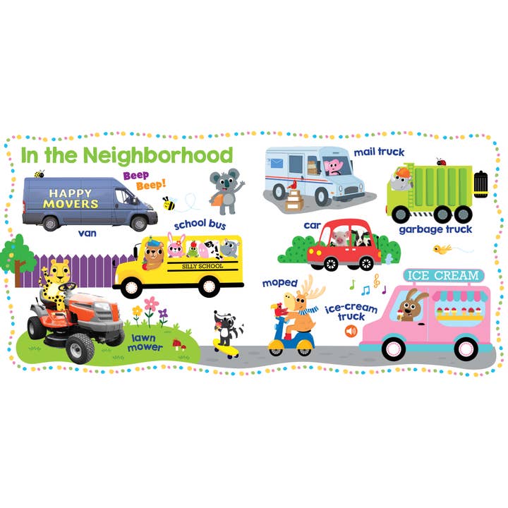 Kidsbooks Publishing - Wholesale Book - Kids - Let's Get Talking: Vehicles (6-Button Sound Book)
