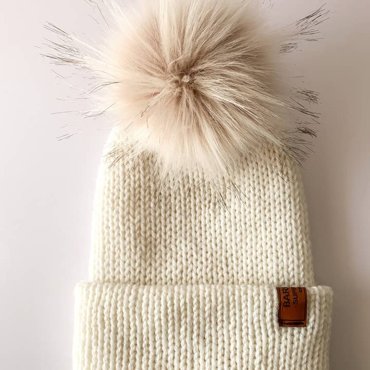 Barossa Supply Co. - Wholesale Beanie - Women's - New Season! Double Knit Pom Pom Beanie - Wool Blend