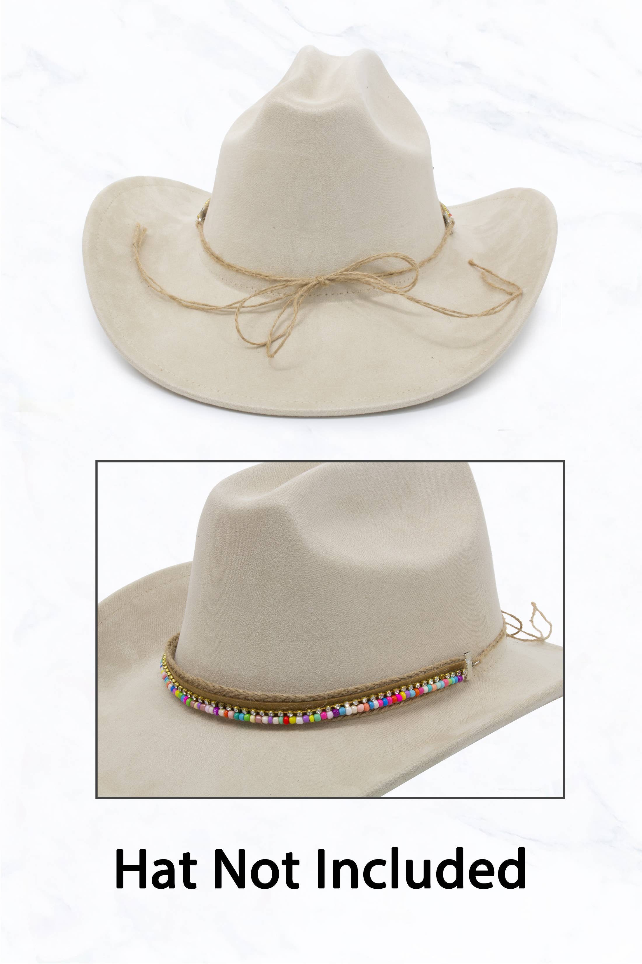 Suzie Q USA - Wholesale Hat Accessory - Women's - Beaded Hat Belt Accessory1