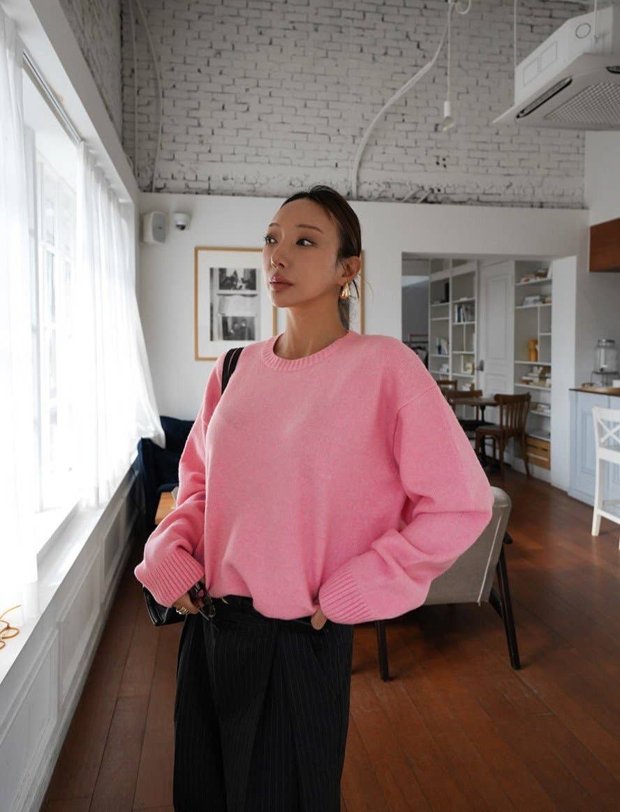 Little Light - Wholesale Knit Sweater - Women's - Soft Cashmere Blend Washable Knit Sweater Made in Korea9