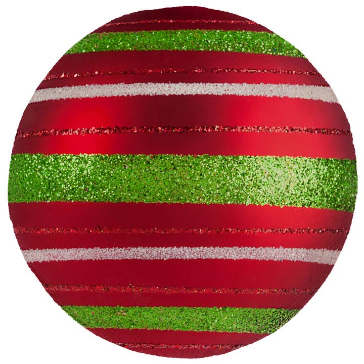 Red, Green & White Ornament Round Blanket 60" for wholesale by The Fun Home Novelty Company