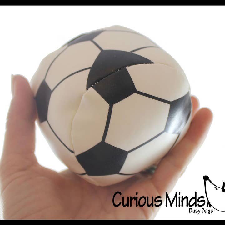 Curious Minds Toys - Wholesale Sports Ball - Kids - 1Â Plush 4" Soccer Ball Style Kick Balls Sports