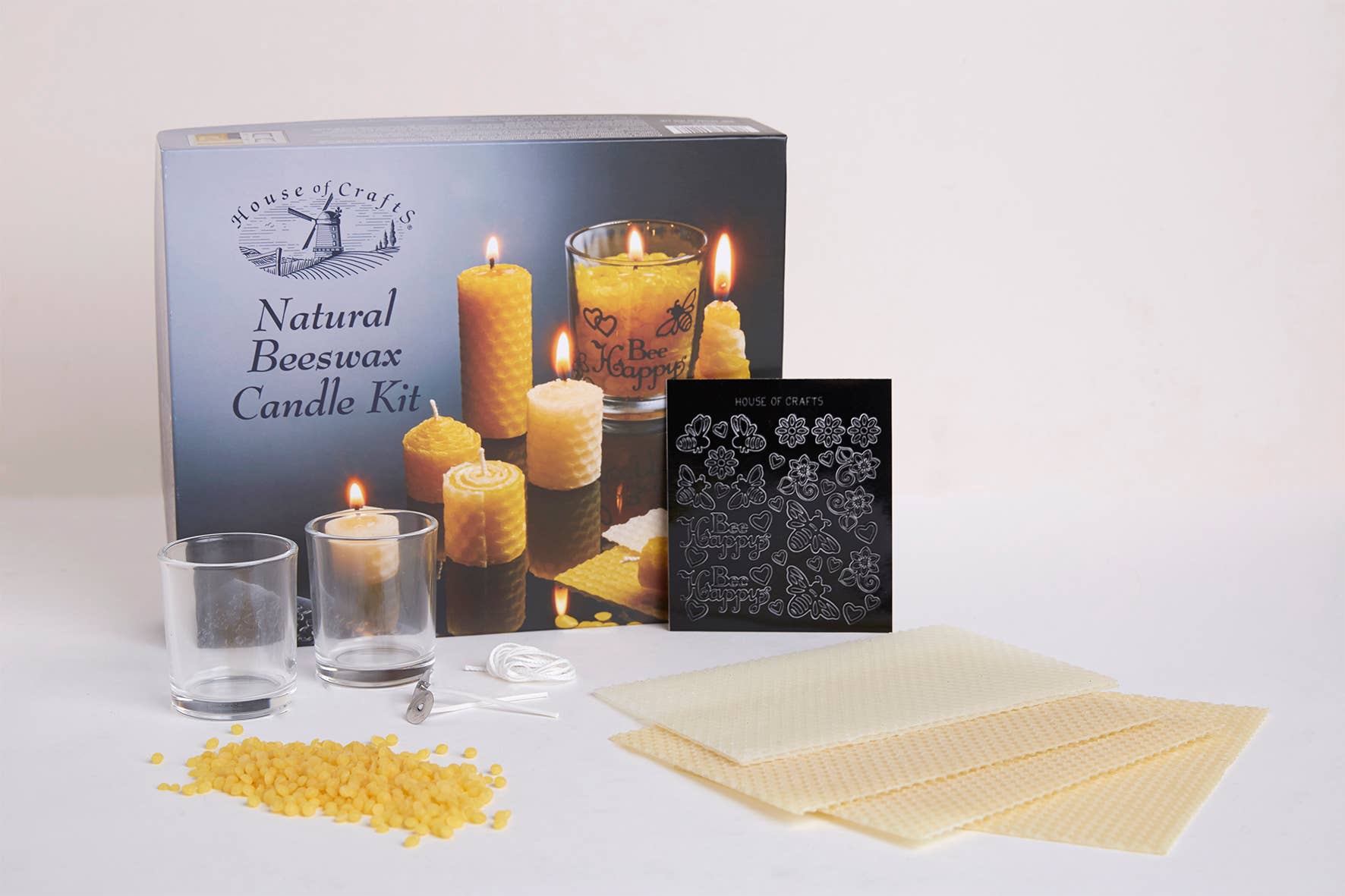 West Design Products - Vente Matériels de bricolage - Kit de bougies en cire d'abeille naturelle House of Crafts1