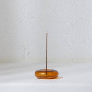 Gentle Habits US - Wholesale Incense Holder - Glass Vessel Incense Holder - AMBER1