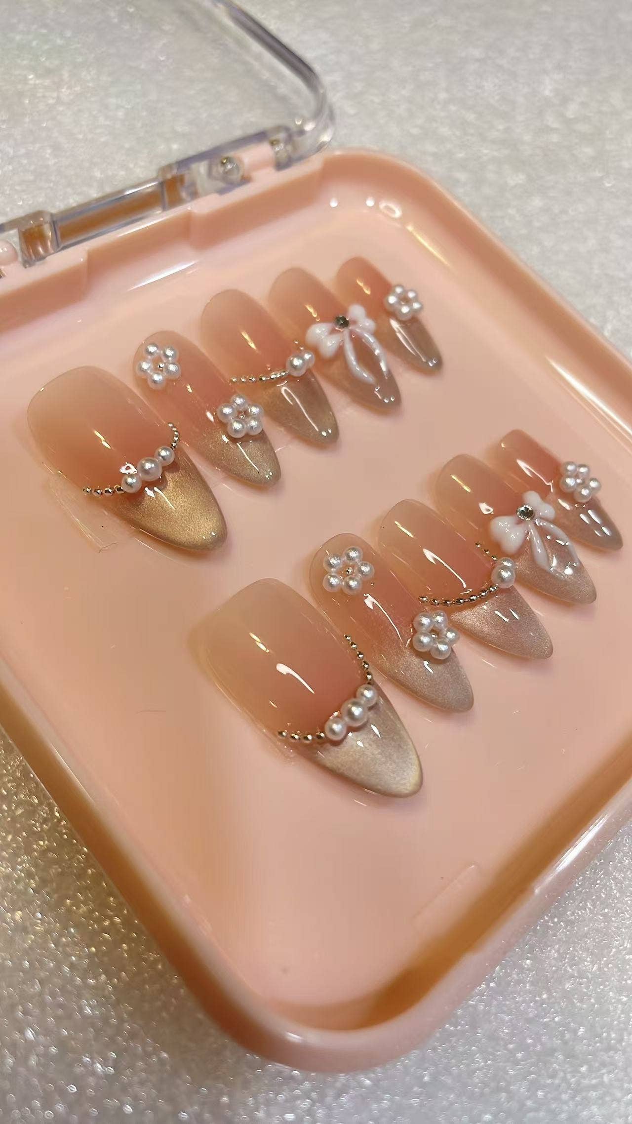 Azurenailshop - Wholesale Press-On/Fake Nails - Azurenailshop Press on nails, Almond shape popular nails2