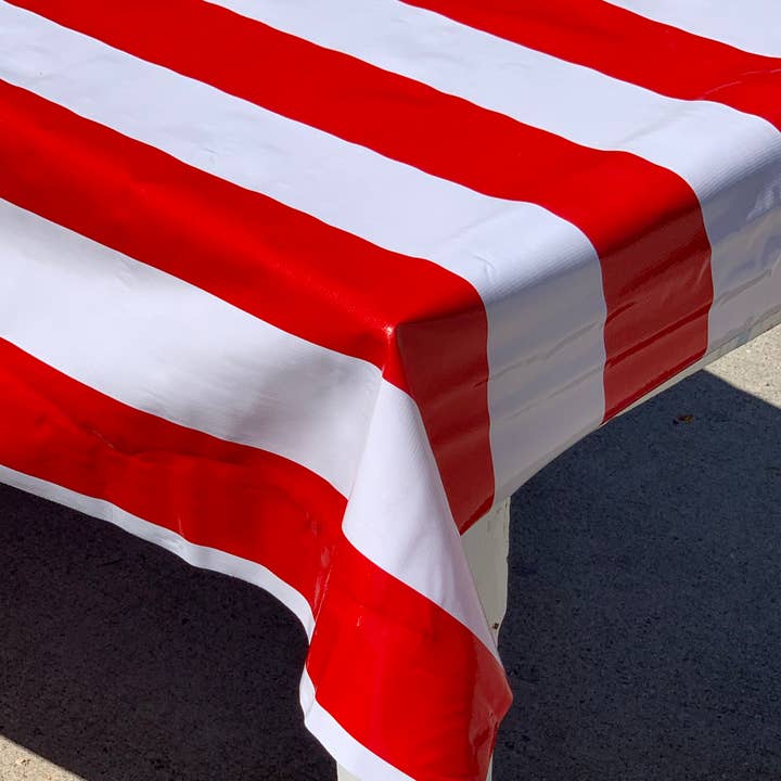 Stripes tafelkleed - breed voor wholesale door Oilcloth International
