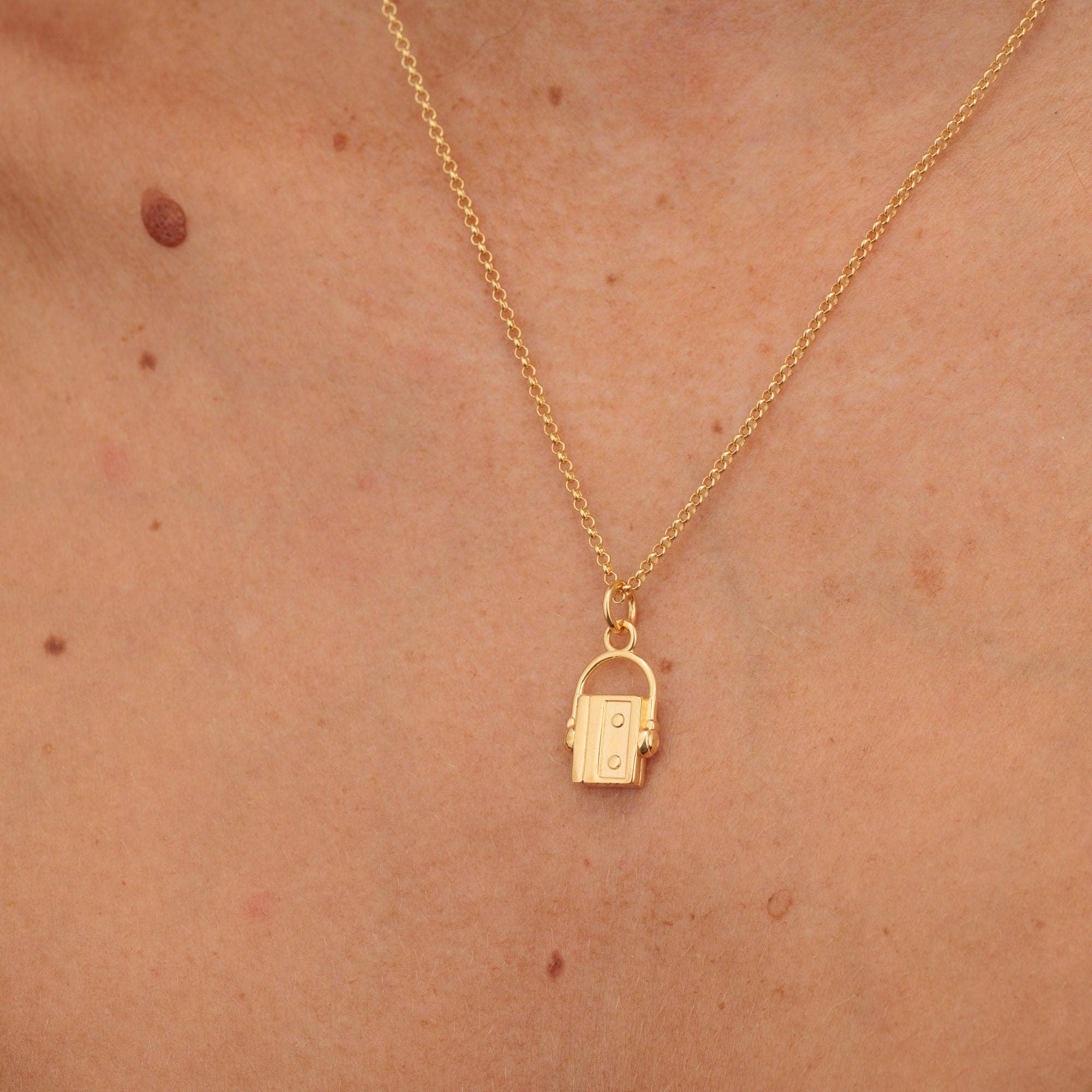 Scream Pretty - Recycled Sterling Silver Jewellery – wholesale Pendant/charm necklace – Walkman Charm Necklace5