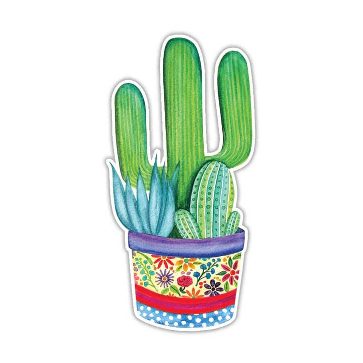 Cactus Plant Waterproof Car Laptop Sticker for wholesale by MeganJDesigns