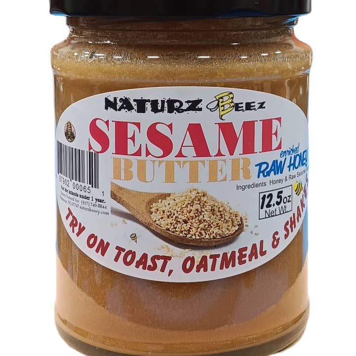 RAW HONEY & SESAME SEED BUTTER 12.5oz 355g Limited and other Purchase Wholesale raw peanuts. Free Returns & Net 60 Terms on Faire trending on Faire.