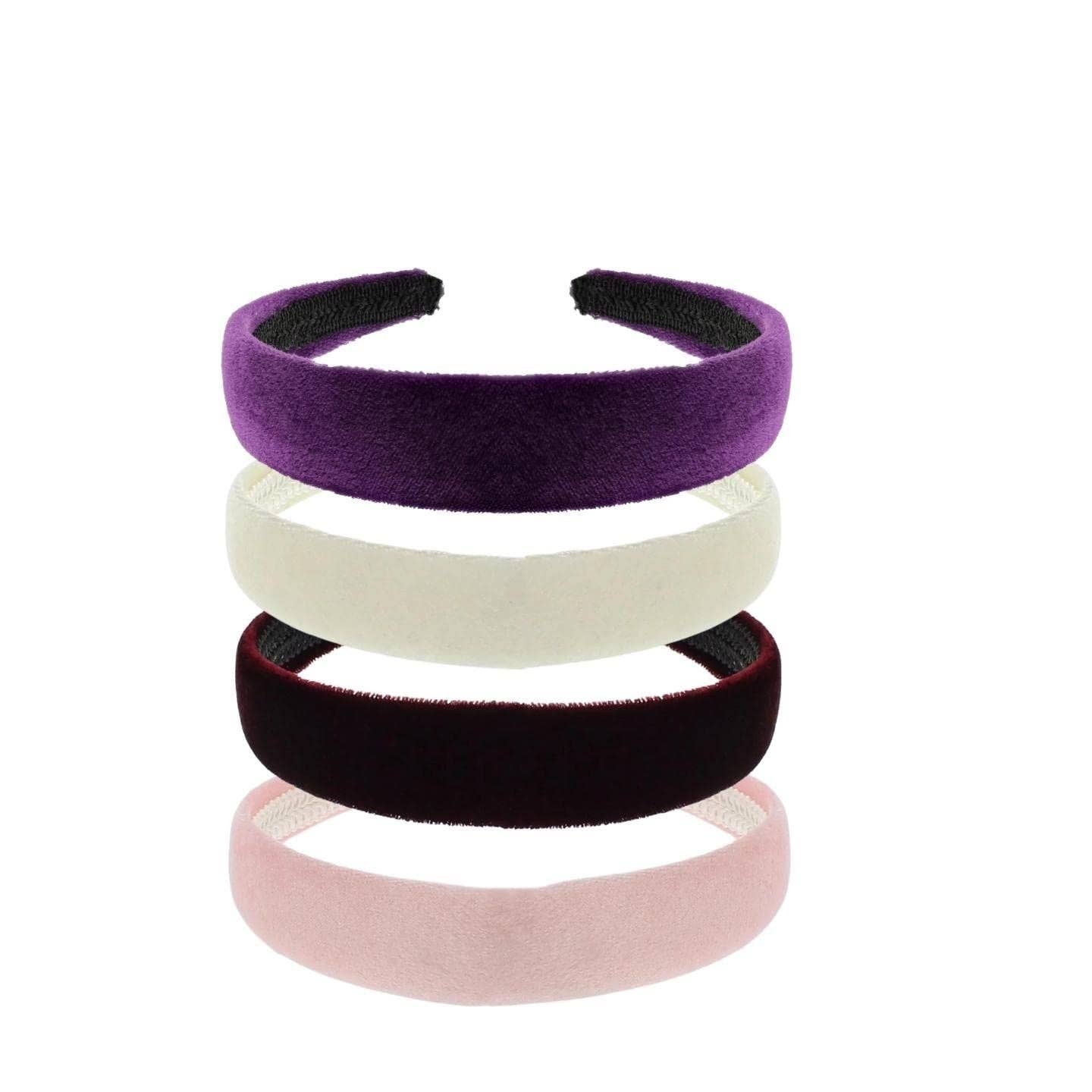 Topkids Accessories - Wholesale Fashion Headband - Women's - Multipack 2.5cm Padded Satin & Velvet Alice band, Kids Hair Accessories, Headbands for Girls, Hair Accessories for Girls, Satin Headband, Hairbands Women8