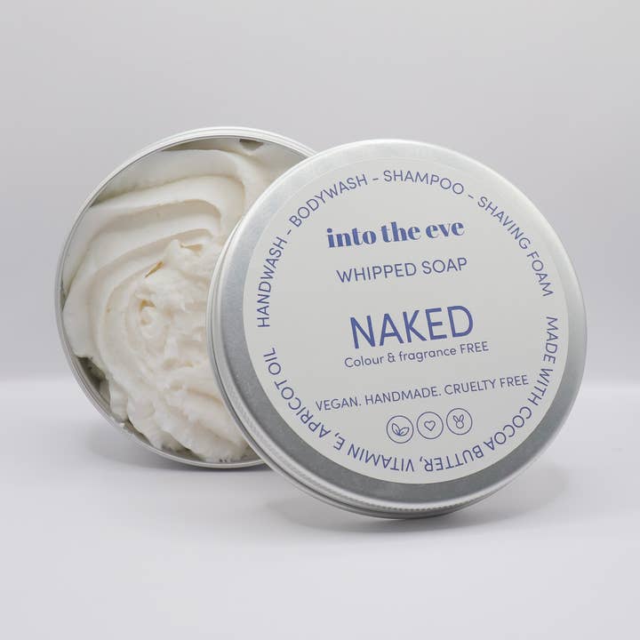 Naked whipped soap for wholesale by Into the Eve