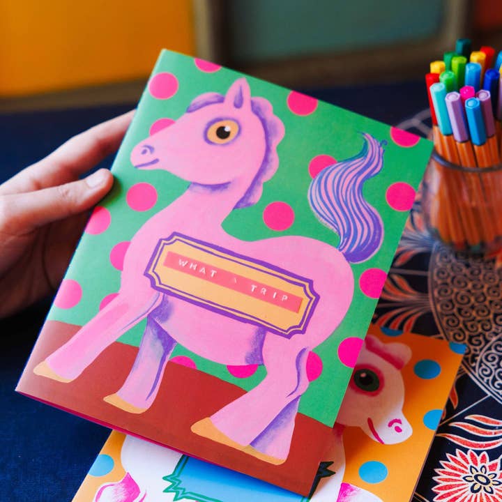 gentle thrills - Wholesale Notebook - pink pony notebook1