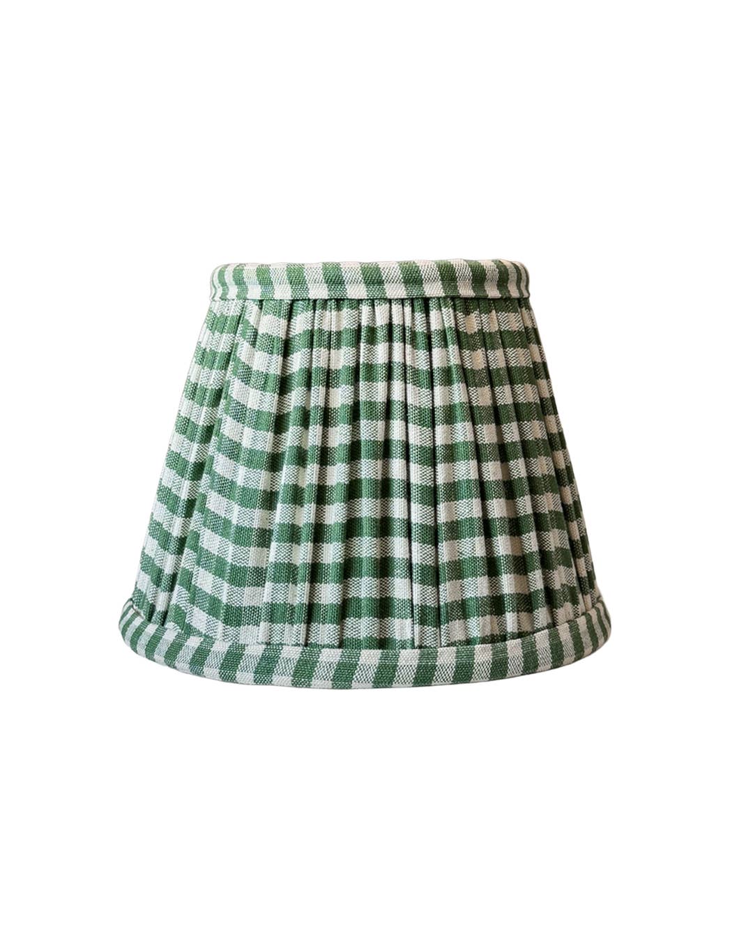kd weave - Wholesale Lamp Shade - Olive Gingham Empire Shade
