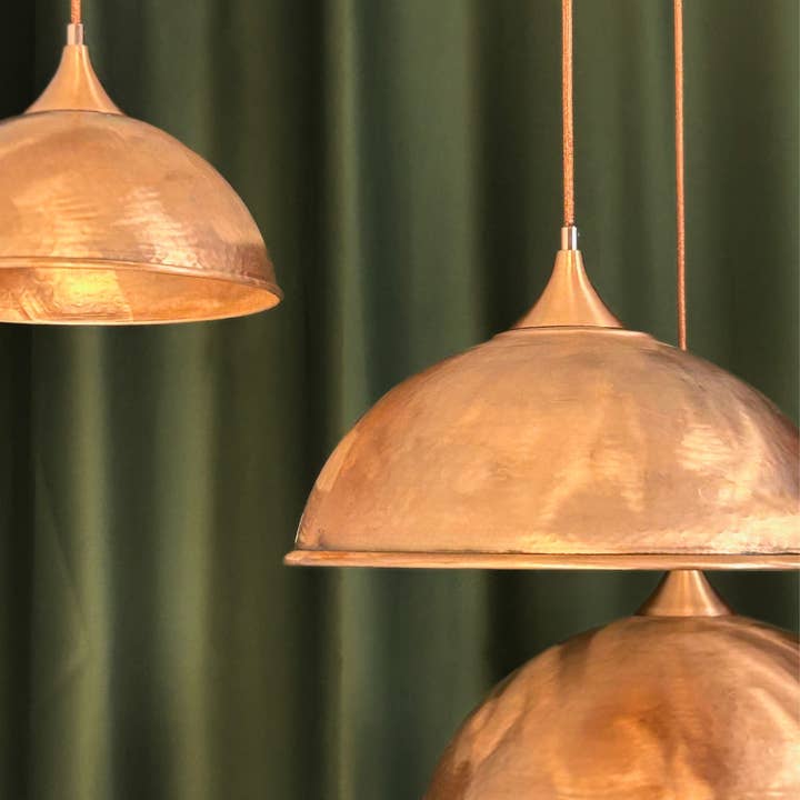 Nieuw Model Boerderij Koperen Hanglamp | Boerderij Donker Koperen Kroonluchters Buitenverlichting | *Verlichtingsarmaturen Inbegrepen* voor wholesale door ALFIQ Copper
