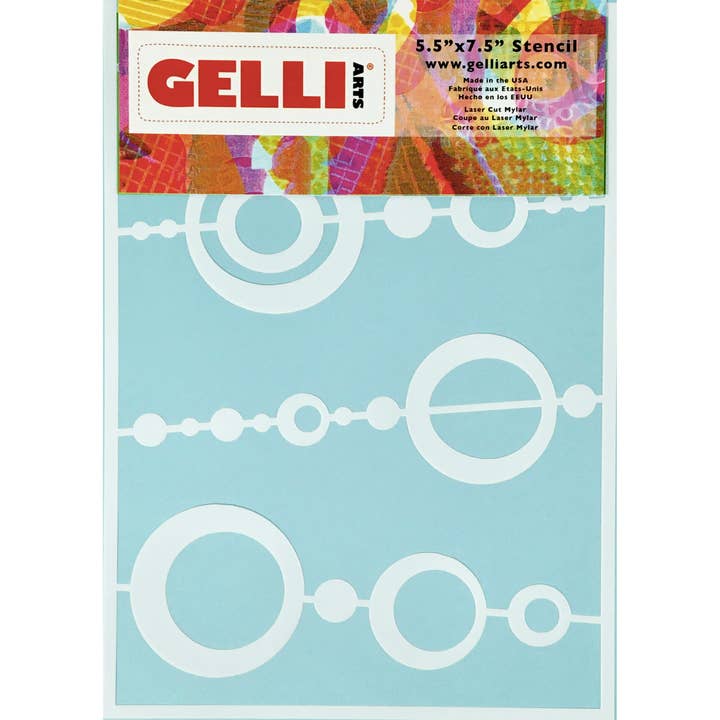 Gelli Arts - Wholesale Stencil/Craft Die - Bead Stencil - Designed to print with 5x7 Gelli Arts® printi