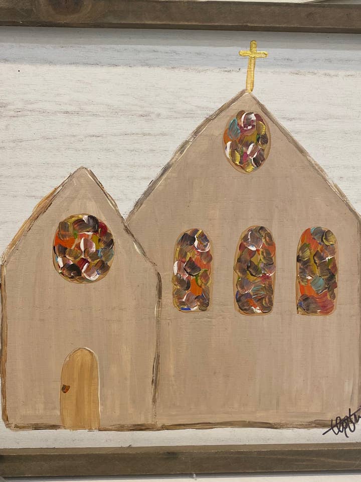 Meerkerk met houten frame voor wholesale door Loftin Design Co