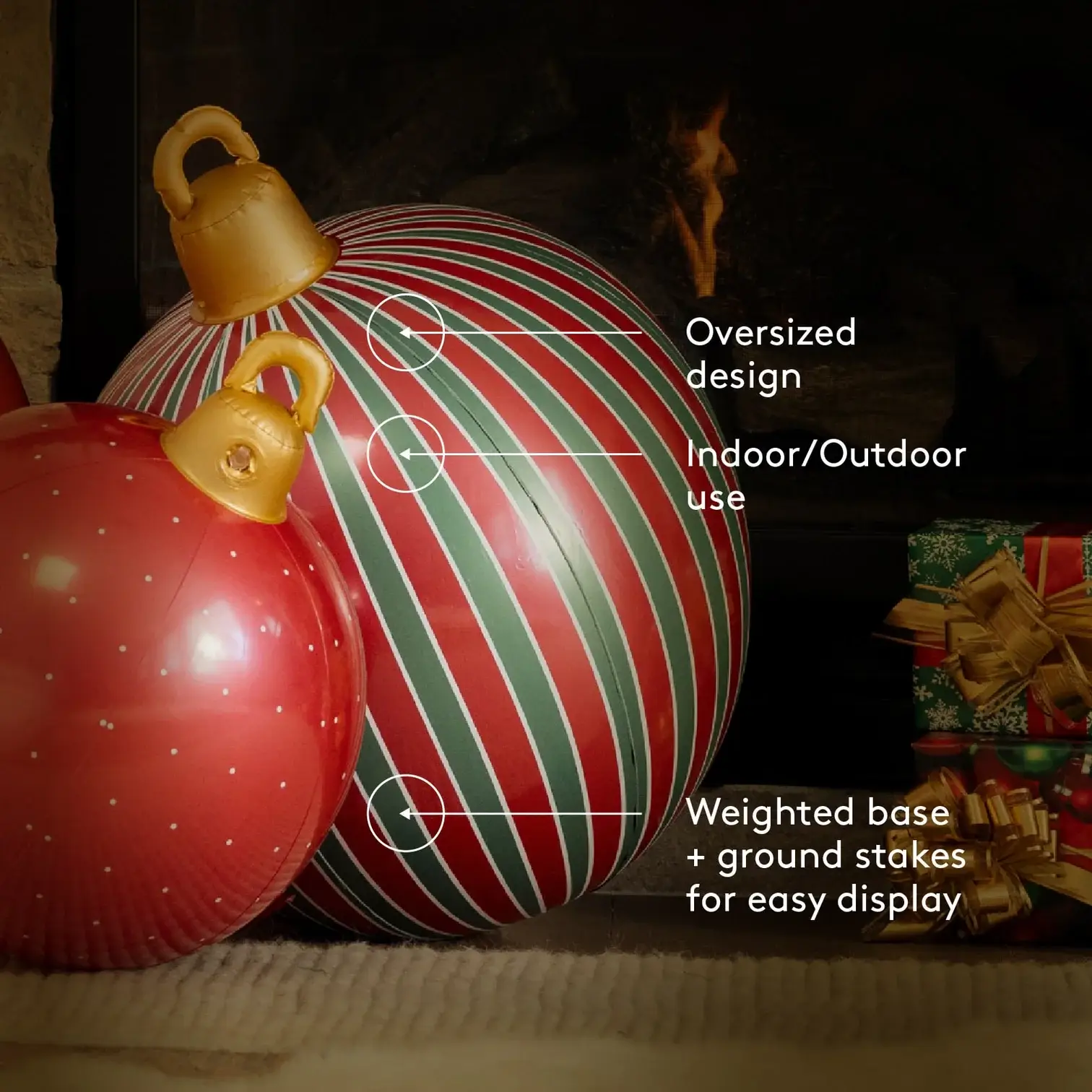 FUNBOY - Wholesale Inflatables - Polka Dot Light Up Inflatable Ornaments3