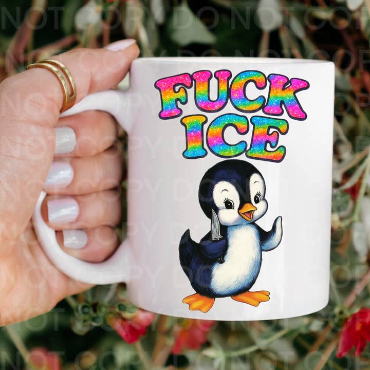 Ace the Pitmatian Co - Vente Tasse à café - Tasse à café antifasciste F*ck Ice0