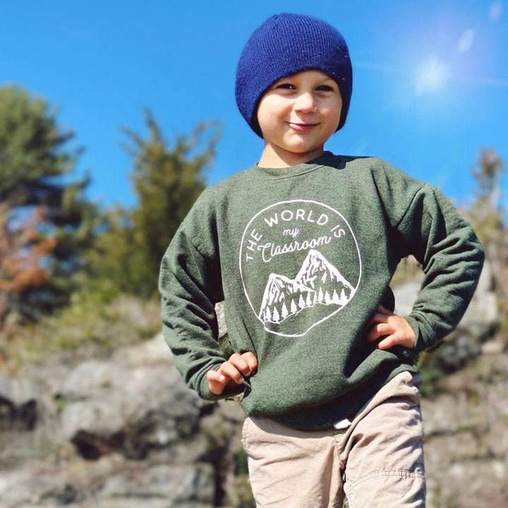 The World Is My Classroom Homeschool Wildschool Unschool for wholesale by Sew Vicious