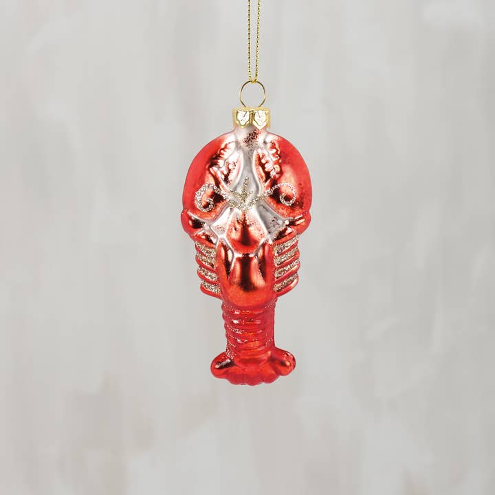 Glass Lobster Ornament for wholesale by Primitives by Kathy