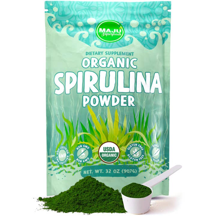 Maju Superfoods - Wholesale Protein/Superfood Powder - MAJU Organic Spirulina Powder (2lb)
