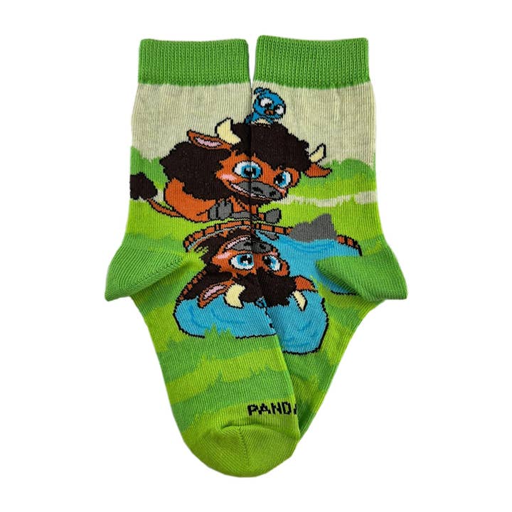 Chaussettes Bison Reflection de la marque Sock Panda (3-7 ans) pour la vente par Sock Panda