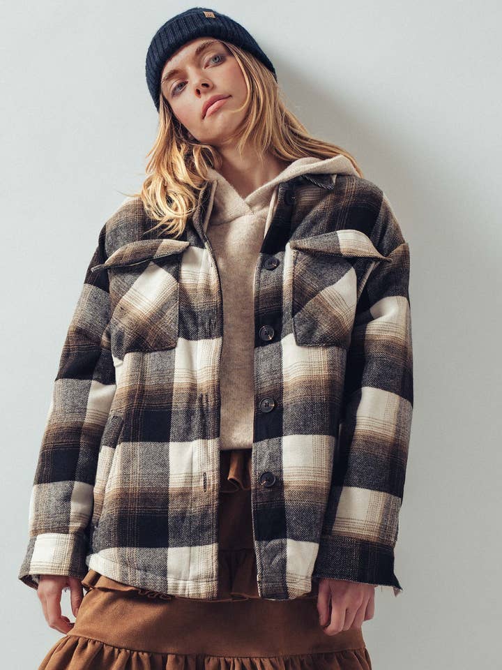 Oversized Sherpa Lined Plaid Shacket and other Purchase Wholesale oversized flannel. Free Returns & Net 60 Terms on Faire trending on Faire.